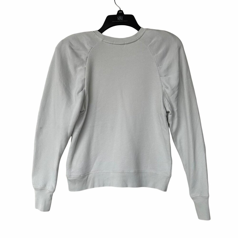 ⭐Size XS Sweater Women Joe Puff long Sleeve Round neck Pima Cotton Gray New ⭐ - Picture 2 of 5